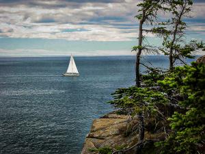 Sailing Off the Maine Coast